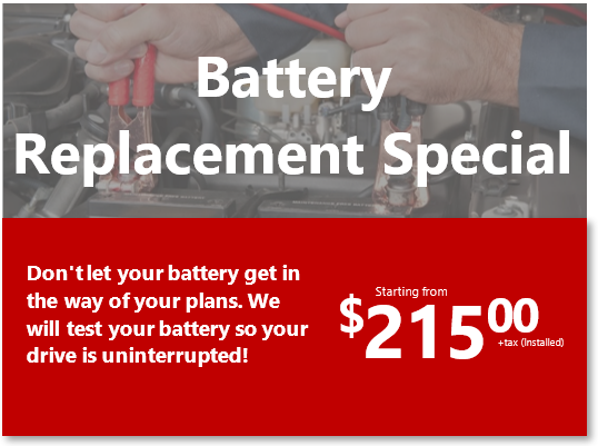 Battery Replacement Special