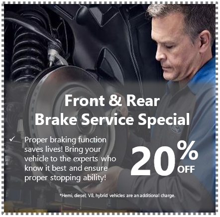 Brake Service Special Percent Discount Alt