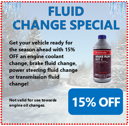 15% OFF Fluid Changes
