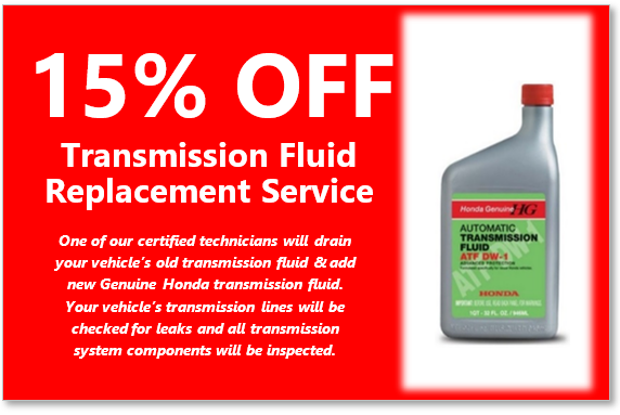 Transmission Fluid Replacement Service Special