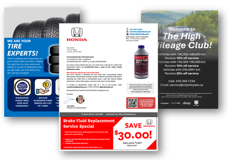 Automotive service reminder email campaign example